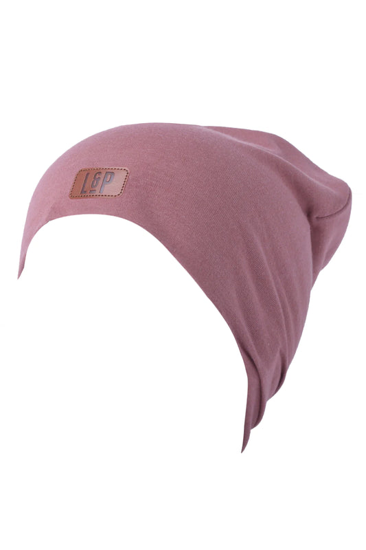 L&P Apparel - 2 in 1 cotton beanie - Dusty Pink