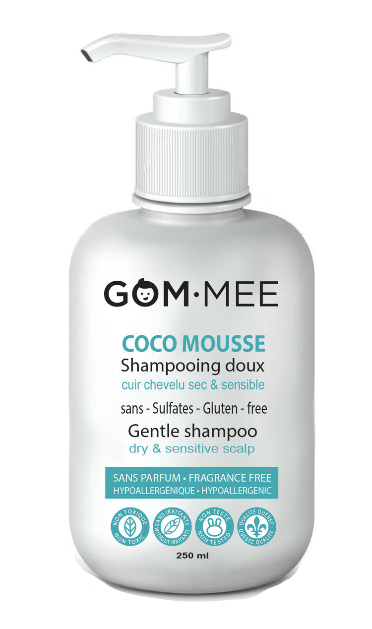 Coco mousse Shampooing doux cuir chevelu sec et sensible 250ml