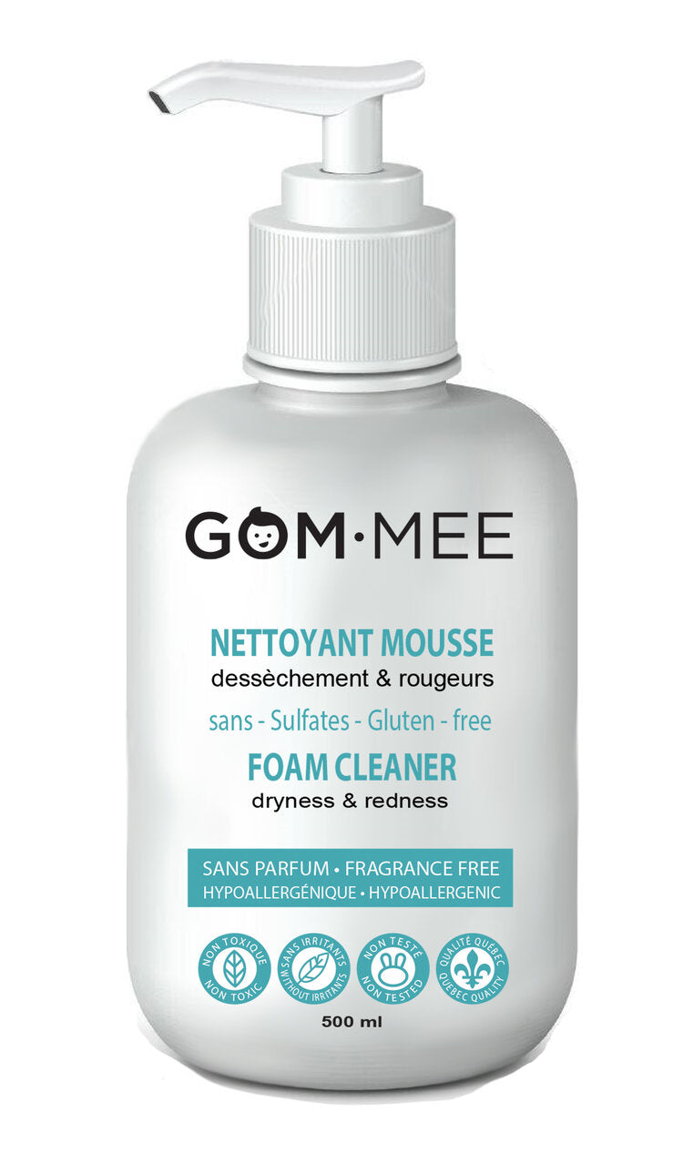 GOM-MEE - Nettoyant Moussant Dessèchement et rougeurs pH adapté 500ml