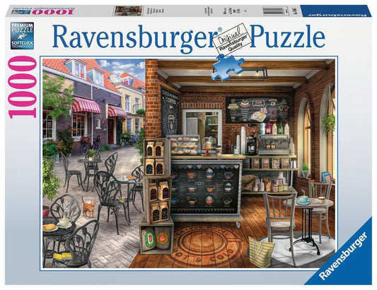 Puzzle - Charming street cafe 1000 pieces