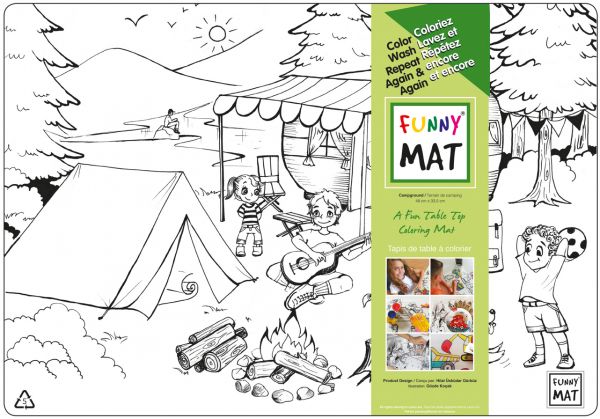 Funny Mat - Napperon à colorier - Transparent
