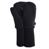 L&P Apparel mid-season cotton mittens in black
