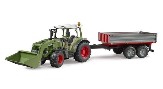Bruder - Fendt Vario 211 tractor with loader and trailer