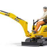 Bruder - Micro-pelleteuse JCB 8010 CTS et ouvrier de chantier