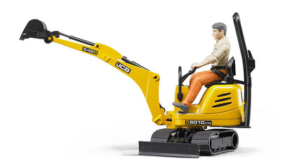 Bruder - Micro-pelleteuse JCB 8010 CTS et ouvrier de chantier