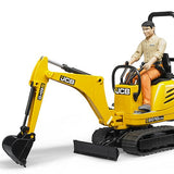 Bruder - Micro-pelleteuse JCB 8010 CTS et ouvrier de chantier