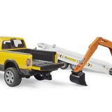 Bruder - RAM Rental Service avec mini pelleteuse