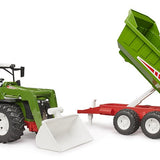Bruder - Roadmax Tracteur avec chargeur avant et remorque basculante