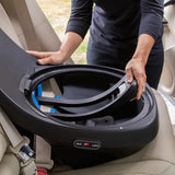 Evenflo - Siège d’Auto 2-en-1 Rotatif Slim Revolve 360 GOLD avec SensorSafe - Gris Perle