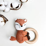 Pekaboo - Hochet - Petit renard rouille