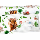 Pekaboo - Couverture Magiks - Vache Highland blanc