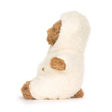 Jellycat - Peluche - Ourson Bartholomew Bear en combinaison blanche