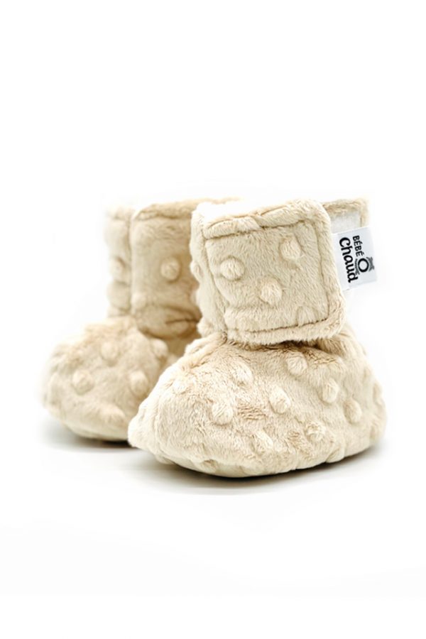 Pantoufles à velcro - Latté