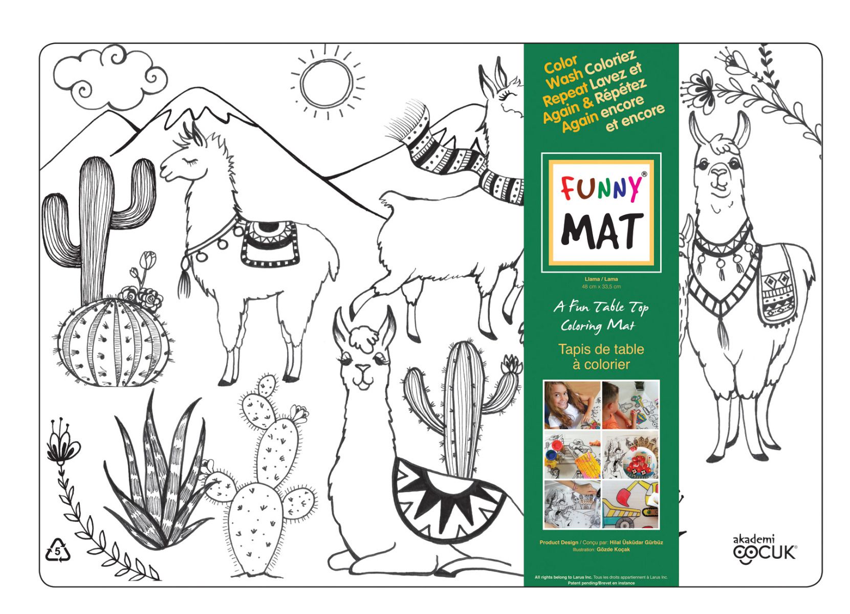 Funny Mat - Napperon à colorier - Transparent