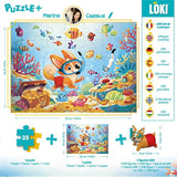 Loki - Puzzle + : Loki à la plage - 12pcs