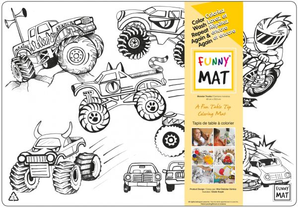 Funny Mat - Napperon à colorier - Transparent