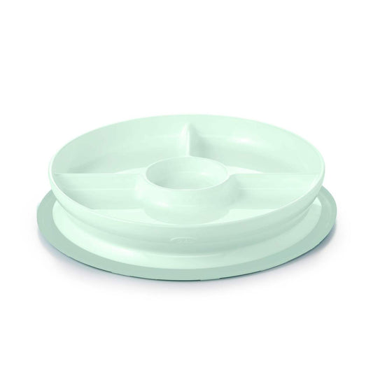 Oxo Tot - Compartmented plate with suction cup - Opal