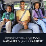 Evenflo - Siège d’Auto 2-en-1 Rotatif Slim Revolve 360 GOLD avec SensorSafe - Gris Perle