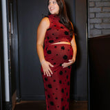 Lait de Poule - Top Tara - Rouge Grenat