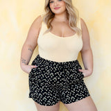 Rose Maternité - Shorts à taille élastique - Motif Marguerite