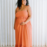 Rose Maternité - Robe Larissa - Corail Brûlé