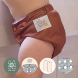 La Petite Ourse - Couche lavable à poche - Élastique large - Bouton-pression - Eco