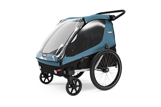 Thule - Double chariot - Courier - Aegean Blue