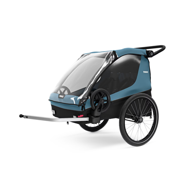 Thule - Double chariot - Courier - Aegean Blue
