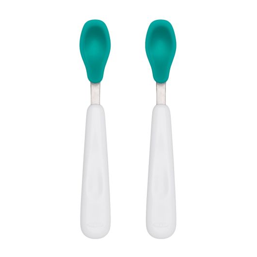 Oxo Tot - Ensemble de cuillères d'alimentation - Turquoise