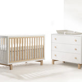 Natart Juvénile - Ensemble Lit de bébé Classique et Commode 3 tiroirs Tulip Bjorn