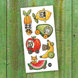 Pico - Tatouages temporaires - Les véhicules fruités